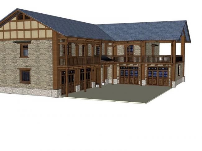 Modern Chinese-Style Solo Villa SketchUp Model