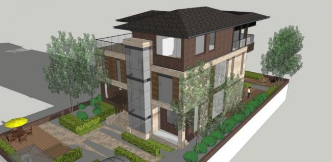 Modern Solo Villa Design | SketchUp 3D Model