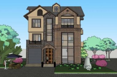 Classical Stacked Villa Model in SketchUp-BIM WORLD