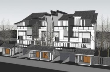 SketchUp Villa Model: Row Houses Inspired by Huizhou Residential Architecture-BIM WORLD