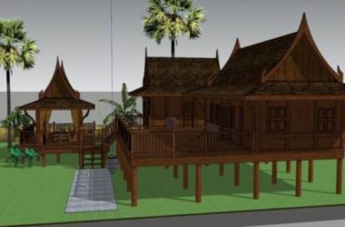 Classical Southern Villa 3D Model in SketchUp-BIM WORLD
