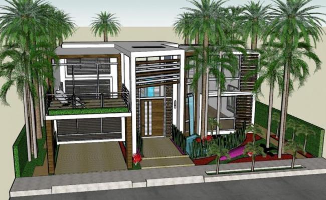 Modern Solo Villa Design | SketchUp 3D Model