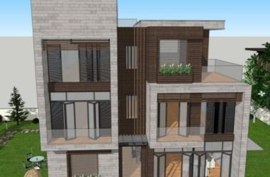 Modern Solo Villa Design | SketchUp 3D Model-BIM WORLD