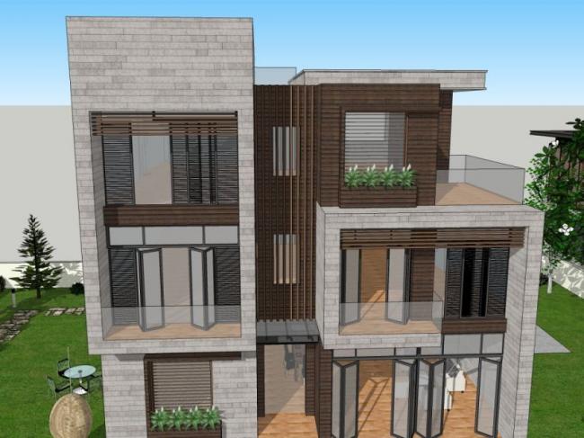 Modern Solo Villa Design | SketchUp 3D Model