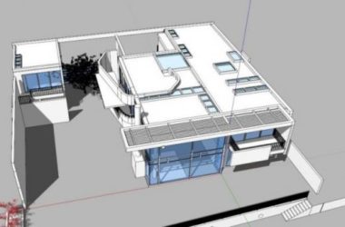 Modern California Beach Villa SketchUp Model by Richard Mayer-BIM WORLD