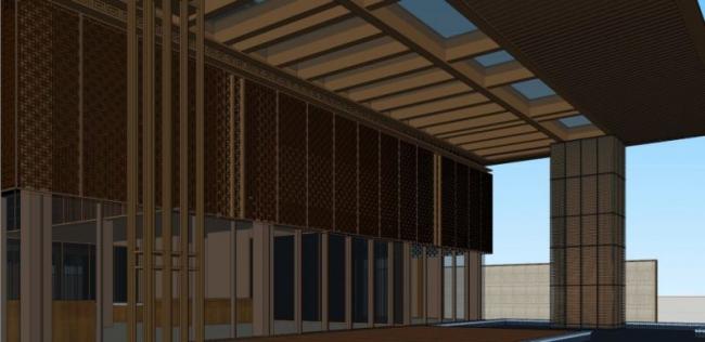Modern Garden Villa 3D Model in SketchUp