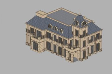 Classical Multi-Story Villa Model in SketchUp-BIM WORLD