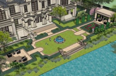 French Classical Stacked Villa Model in SketchUp-BIM WORLD