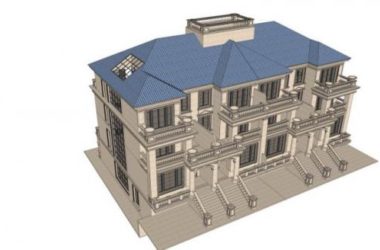 Classical Stacked Villa Model in SketchUp-BIM WORLD