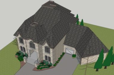 Classical Style Single-Family Villa Model in SketchUp-BIM WORLD