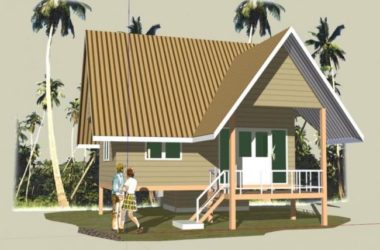 Modern Seaside Villa Design | Suspended House Model in SketchUp-BIM WORLD