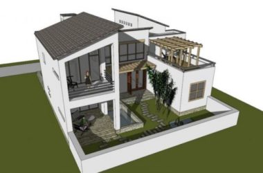 Modern Solo Villa Design | SketchUp 3D Model-BIM WORLD