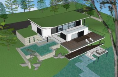 Modern Solo Villa Design | SketchUp Model Showcase-BIM WORLD