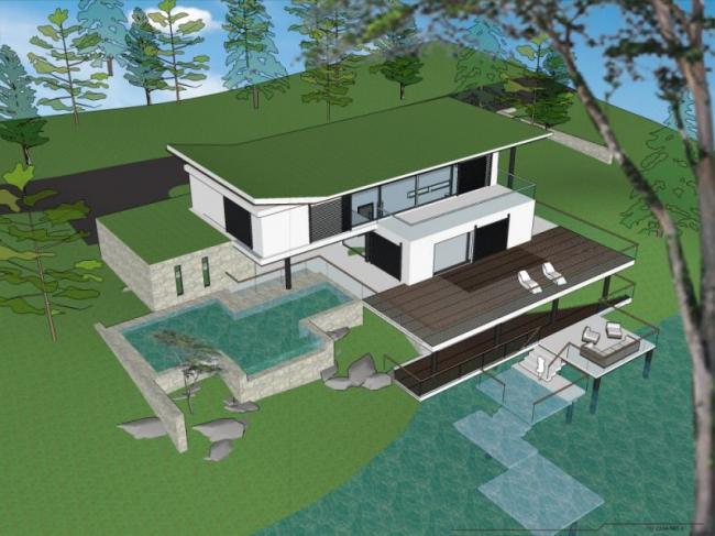 Modern Solo Villa Design | SketchUp Model Showcase