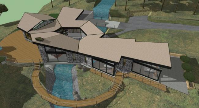 Modern Solo Villa 3D Model in SketchUp
