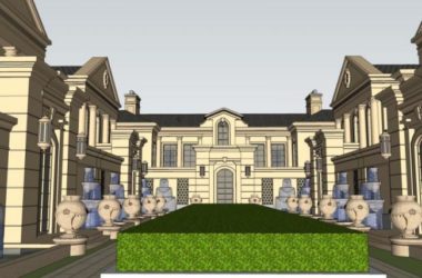 Classical Style Townhouse Villa Model in SketchUp-BIM WORLD