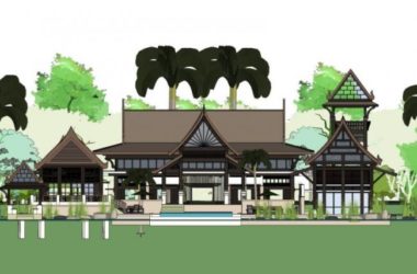 Classical Style Single-Family Villa SketchUp Model-BIM WORLD