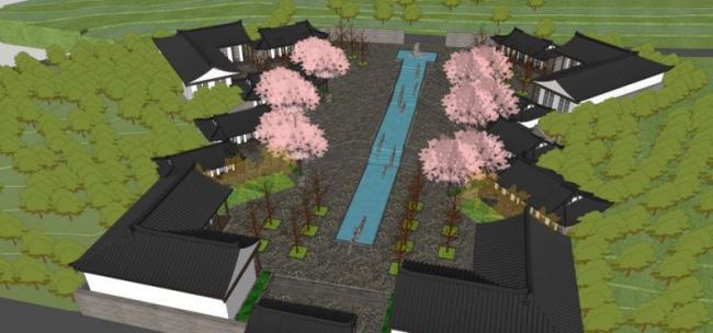 Chinese-Style Villa Model in SketchUp