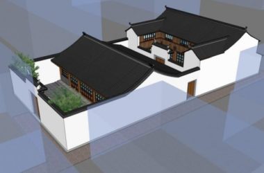 Chinese-Style Villa Model in SketchUp-BIM WORLD