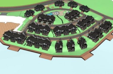 SketchUp Villa Models: Classical Style Villa Clusters and Row Houses-BIM WORLD