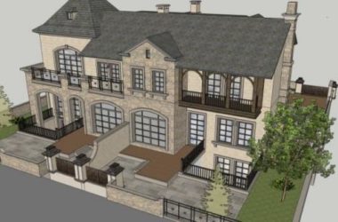 Classical Twin Villa Model in SketchUp-BIM WORLD