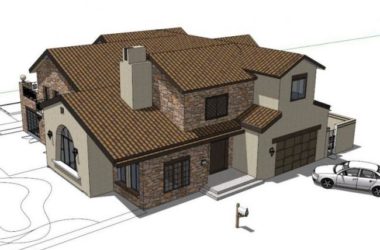 Modern Solo Villa Design | SketchUp 3D Model-BIM WORLD