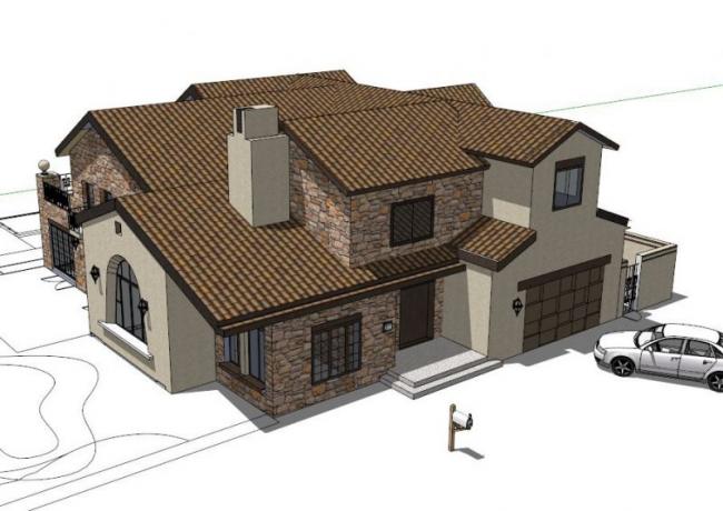 Modern Solo Villa Design | SketchUp 3D Model