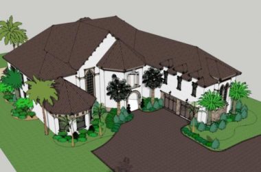 Classical Single-Family Villa Model in SketchUp-BIM WORLD