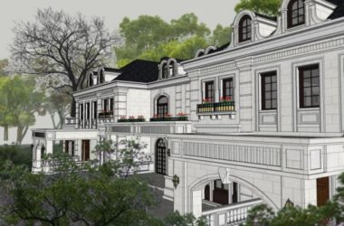 Classical Stacked Villa Model in SketchUp-BIM WORLD