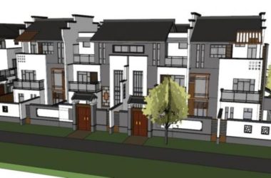 Huizhou-Style Courtyard Villa Model in SketchUp-BIM WORLD