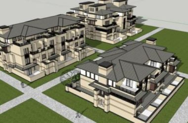 Modern Multi-Row Villa Model in SketchUp-BIM WORLD