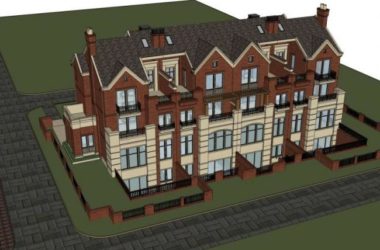Classical Style Townhouse Villa Model in SketchUp-BIM WORLD