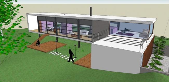 Modern Solo Villa Design | SketchUp 3D Model