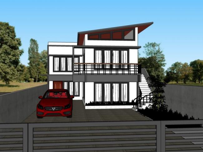 Modern Solo Villa Design | SketchUp 3D Model