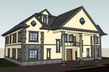 Classical Twin Villa Model in SketchUp-BIM WORLD