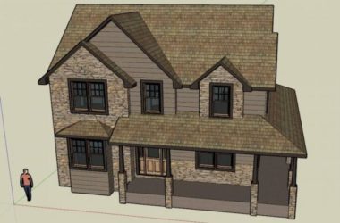 Modern Solo Villa Design | SketchUp 3D Model-BIM WORLD