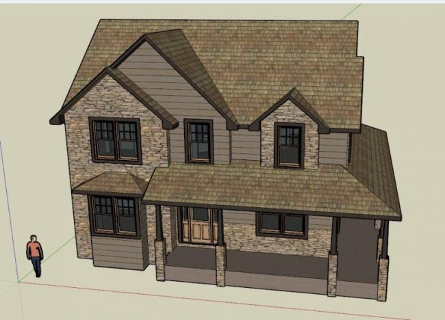 Modern Solo Villa Design | SketchUp 3D Model
