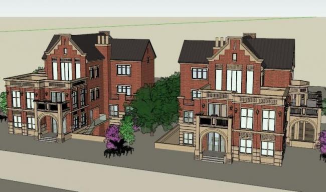 Classical English-Style Solo Villa SketchUp Model