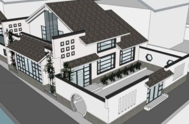 SketchUp Model of a Solo Chinese-Style Villa-BIM WORLD