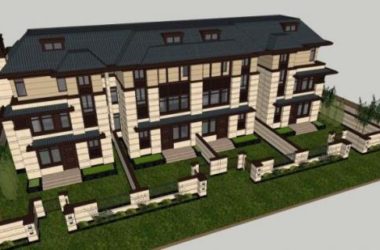 Classical Style Townhouse Villa Model in SketchUp-BIM WORLD