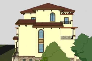 Classical Style Single-Family Villa Model in SketchUp-BIM WORLD