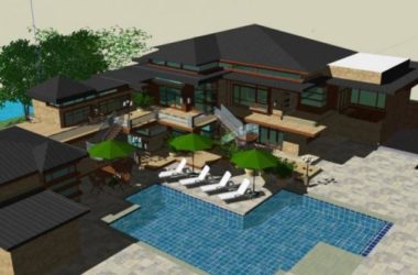 Modern Chinese-Style Solo Villa SketchUp Model | Hotel-Inspired Vacation Retreat-BIM WORLD