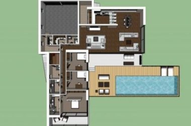 Modern Solo Villa Design | SketchUp 3D Model-BIM WORLD