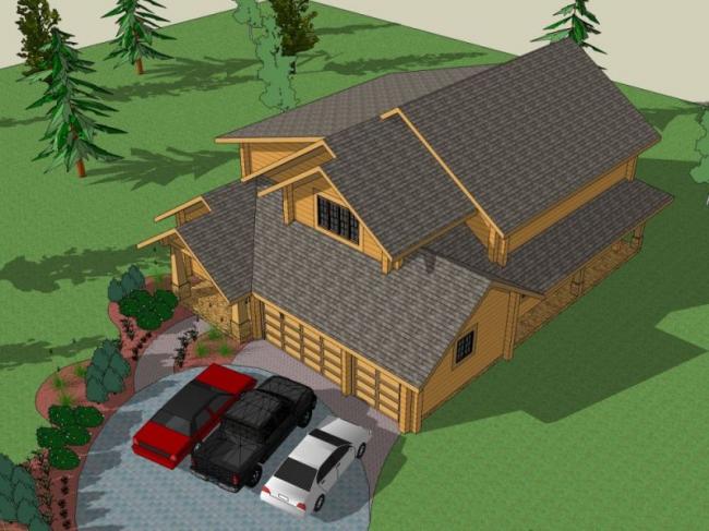 Classical Single-Family Villa Model in SketchUp