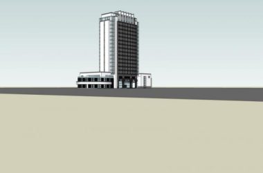 SketchUp Villa Model Featuring a High-Rise Oriental Neoclassical Hotel-BIM WORLD