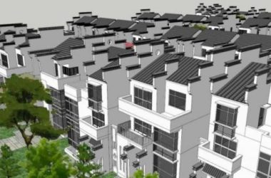 SketchUp Villa Model: Huizhou-Style Residential Cluster-BIM WORLD