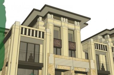 Modern Multi-Row Villa Design in SketchUp-BIM WORLD