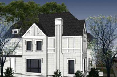 Classical Style Townhouse Villa Model in SketchUp-BIM WORLD