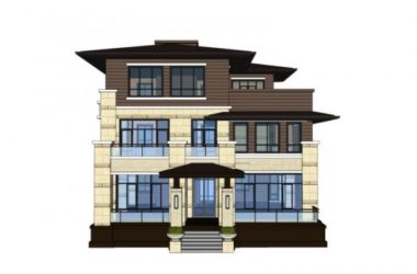 Modern Stacked Villa Design in SketchUp-BIM WORLD