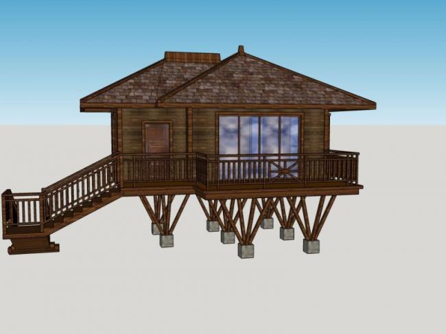 Modern Solo Villa Design | SketchUp Model Showcase